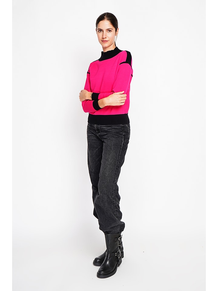 Sveter William de Faye Fuchsia/ Schwarz 6372766 Pullover in Fuchsia/ Schwarz - 4
