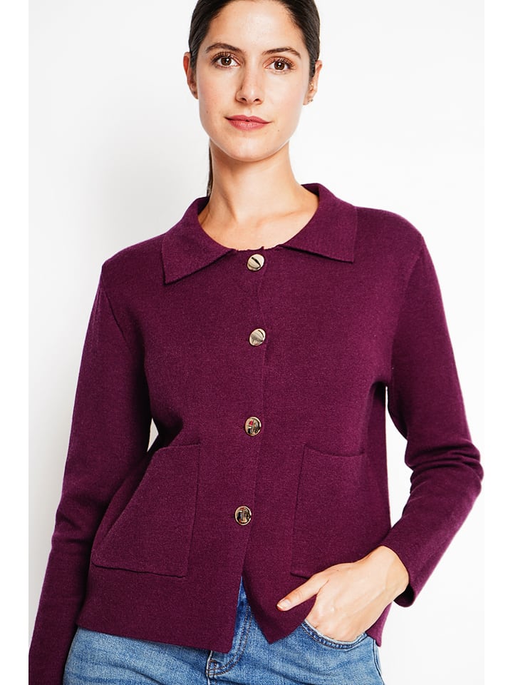 Sveter William de Faye Pflaume 747388 Hemdjacke in Pflaume - 3