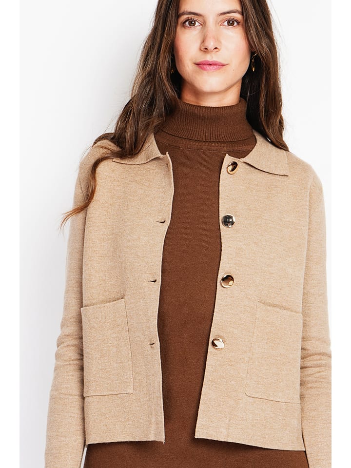 Dámska bunda William de Faye Camel 2275654 Hemdjacke in Camel - 4