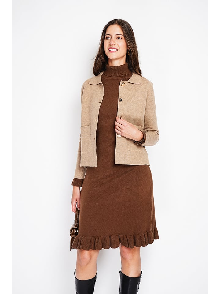 Dámska bunda William de Faye Camel 2275654 Hemdjacke in Camel - 5