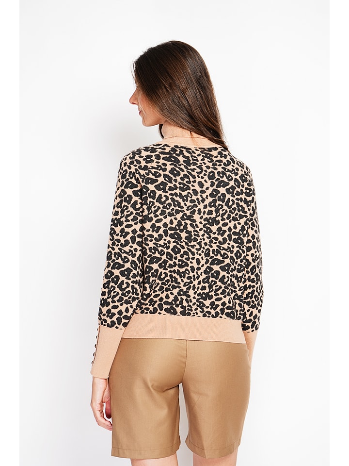 Sveter William de Faye Camel/ Schwarz 5208340 Rollkragenpullover in Camel/ Schwarz - 3