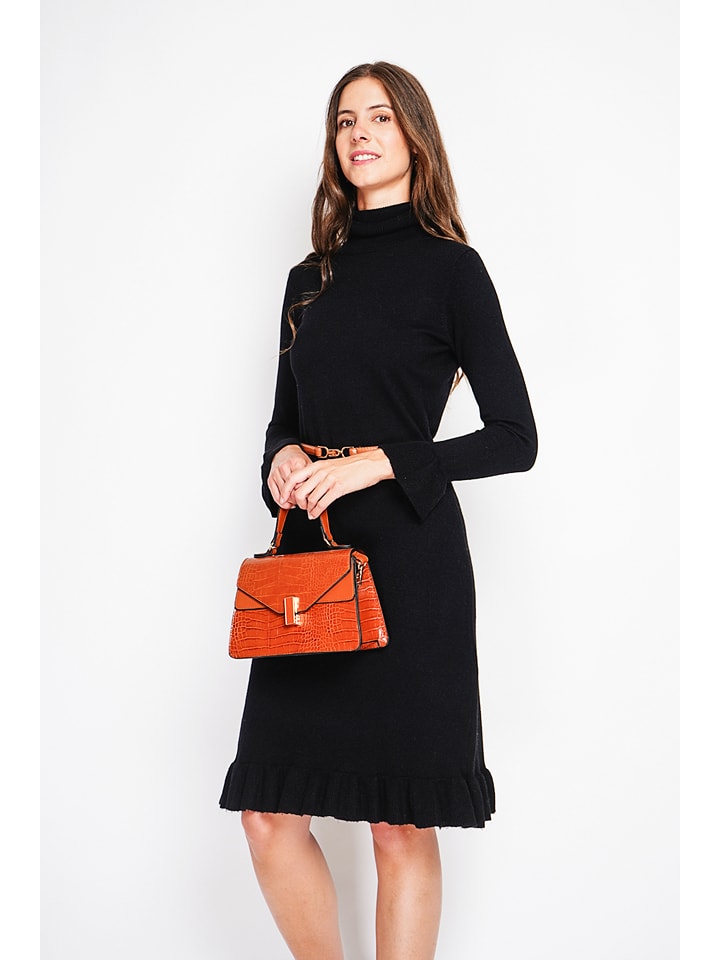 Šaty William de Faye Schwarz 8472410 Strickkleid in Schwarz - 3