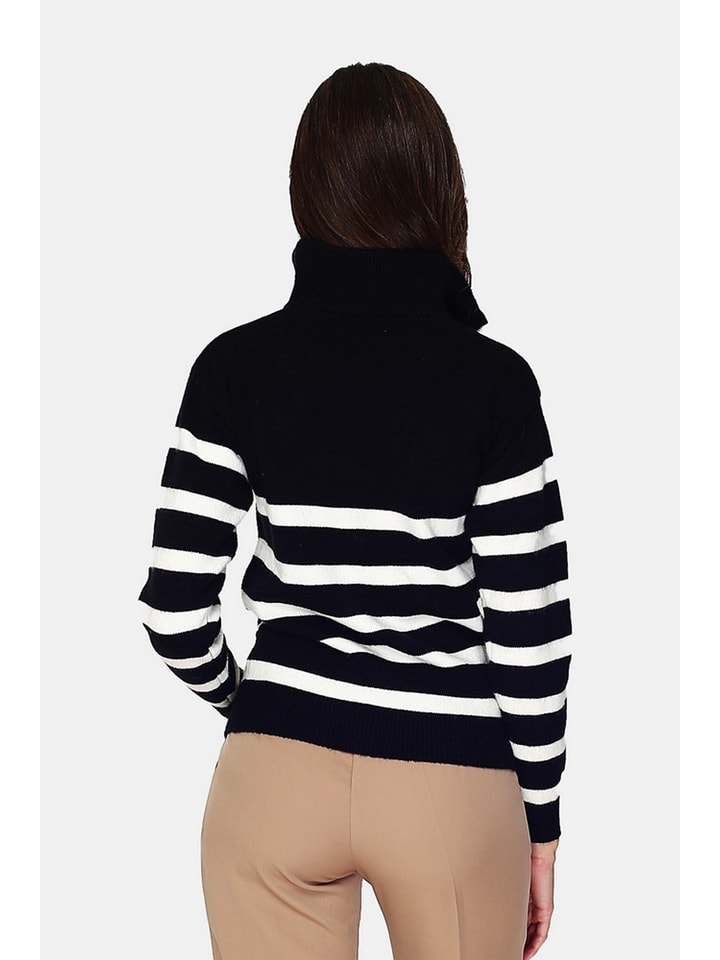 Sveter William de Faye Schwarz/ Weiß 4441647 Pullover in Schwarz/ Weiß - 3