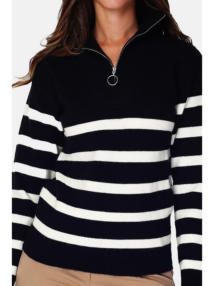Sveter William de Faye Schwarz/ Weiß 4441647 Pullover in Schwarz/ Weiß - 4