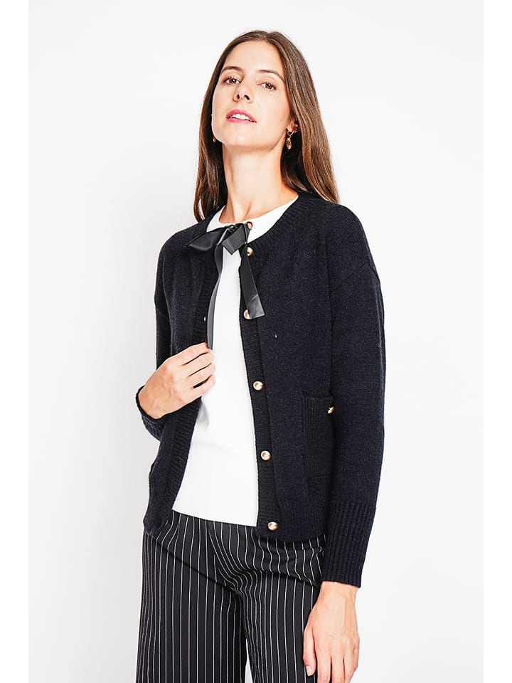 Sveter William de Faye Schwarz 7075721 Cardigan in Schwarz - 2