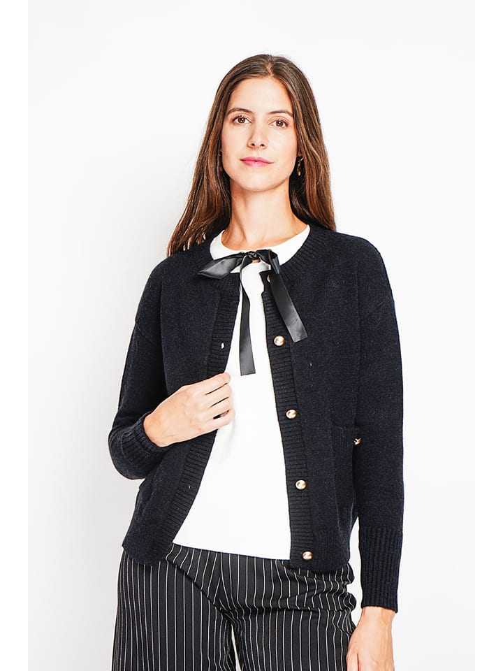 Sveter William de Faye Schwarz 7075721 Cardigan in Schwarz - 3