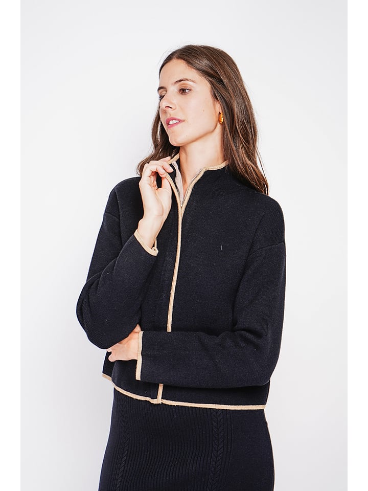 Sveter William de Faye Schwarz 279639 Cardigan in Schwarz - 2