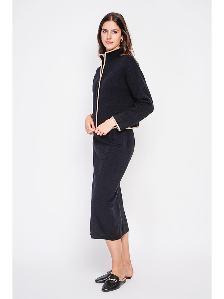 Sveter William de Faye Schwarz 279639 Cardigan in Schwarz - 5