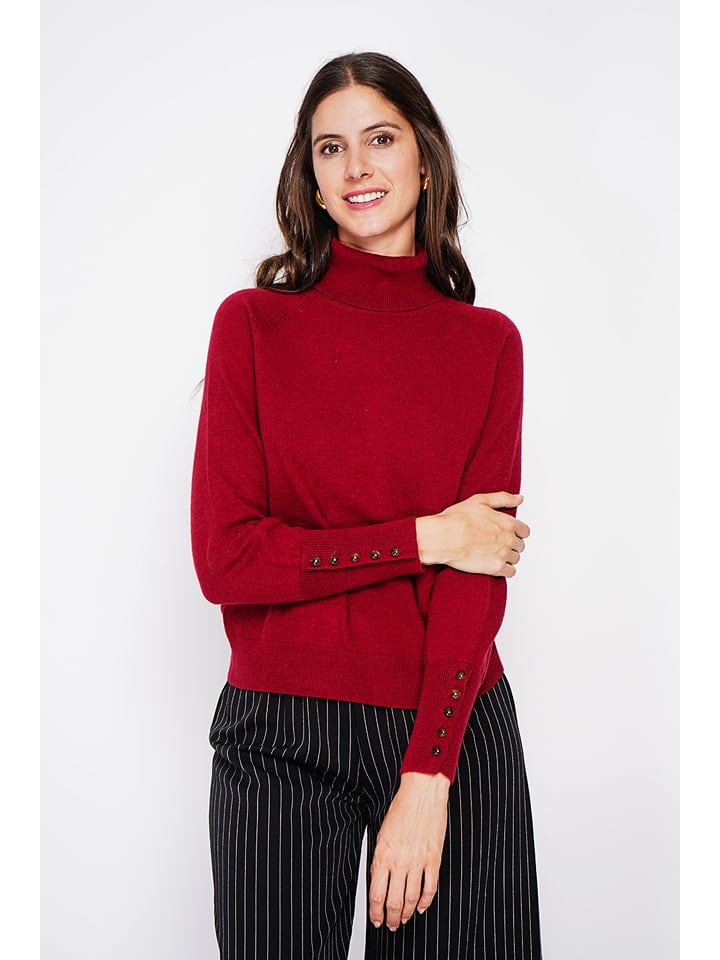 Sveter William de Faye Bordeaux 7213082 Rollkragenpullover in Bordeaux - 1