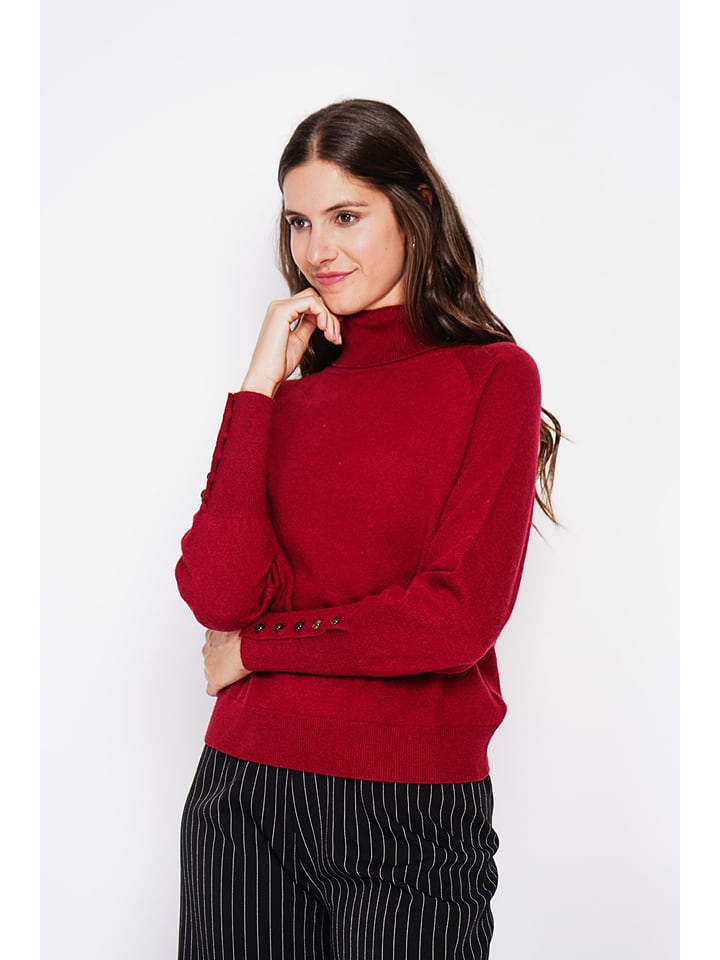 Sveter William de Faye Bordeaux 7213082 Rollkragenpullover in Bordeaux - 2