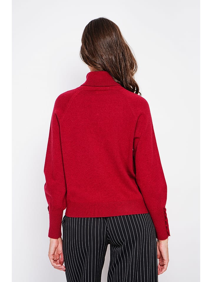 Sveter William de Faye Bordeaux 7213082 Rollkragenpullover in Bordeaux - 3