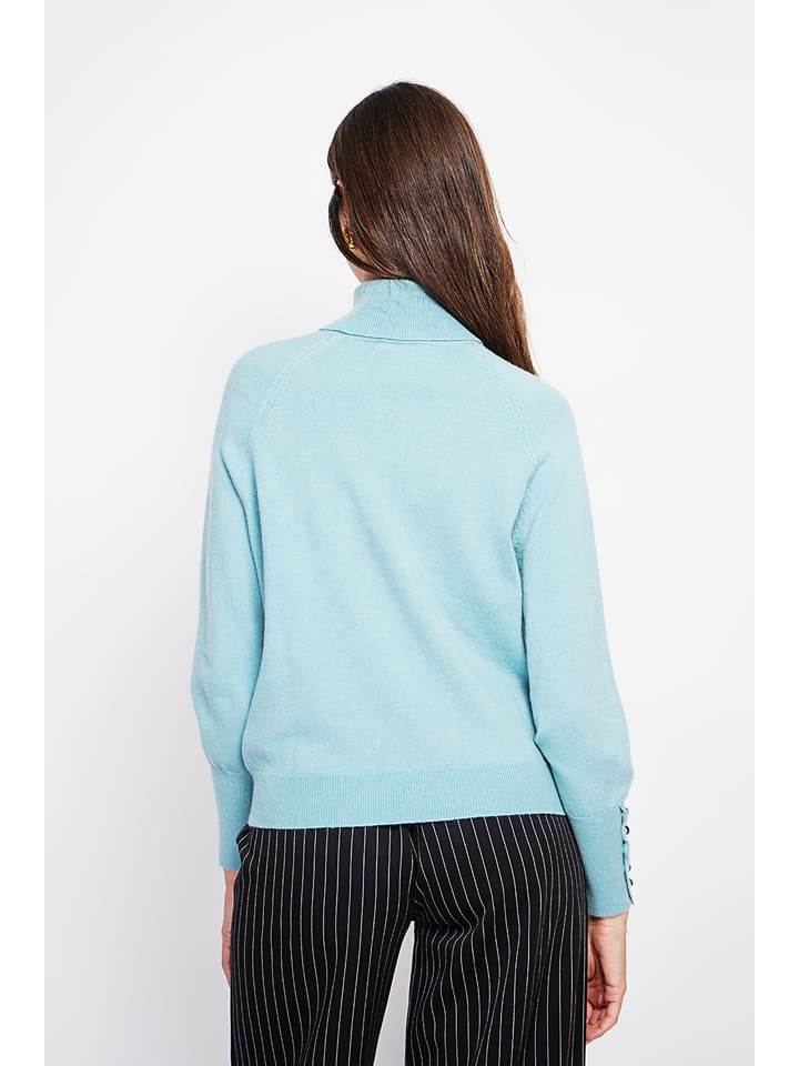 Sveter William de Faye Türkis 1490790 Rollkragenpullover in Türkis - 2