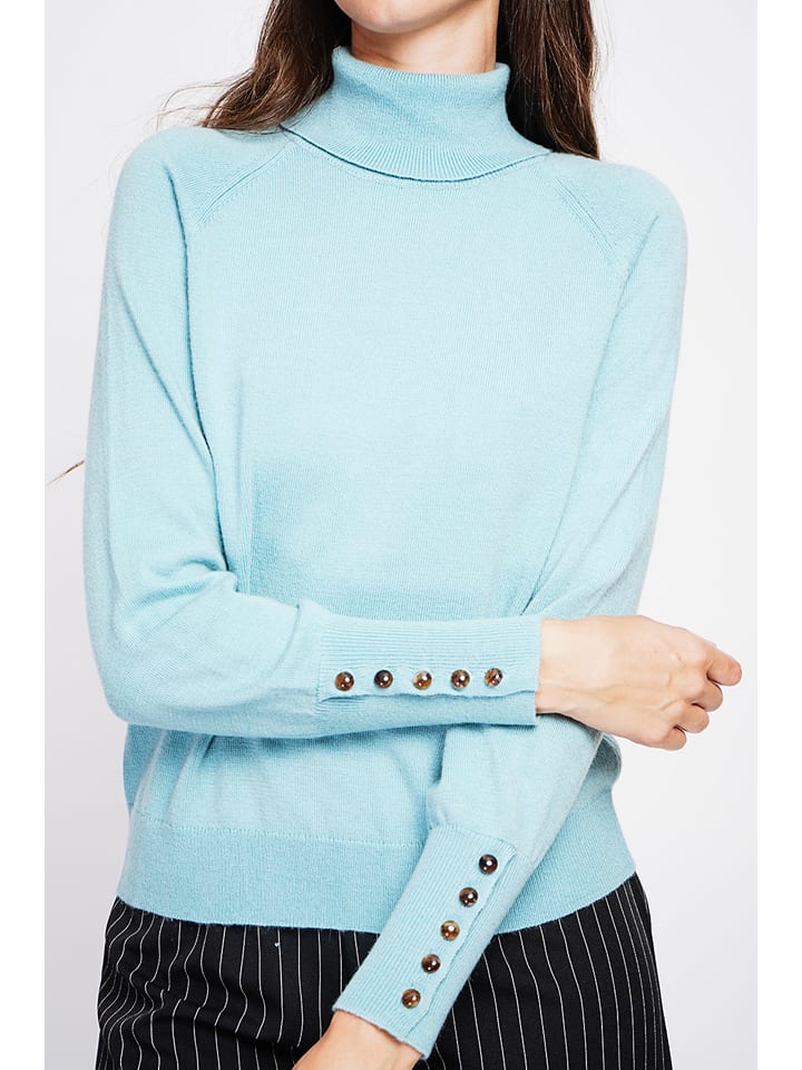Sveter William de Faye Türkis 1490790 Rollkragenpullover in Türkis - 3