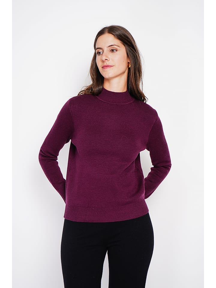 Sveter William de Faye Pflaume 373044 Pullover in Pflaume - 2