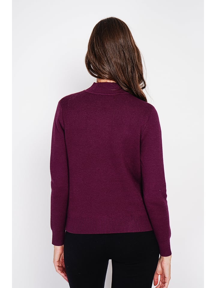 Sveter William de Faye Pflaume 373044 Pullover in Pflaume - 3
