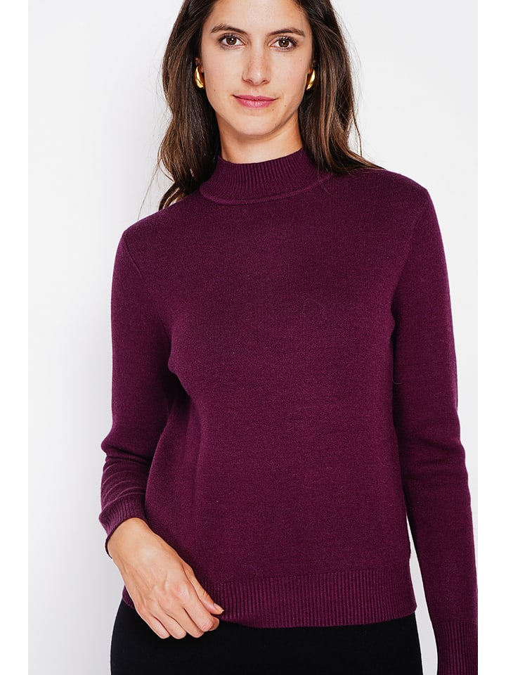 Sveter William de Faye Pflaume 373044 Pullover in Pflaume - 4