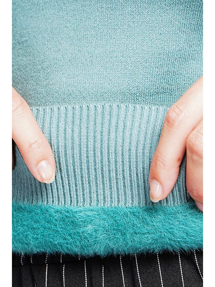 Sveter William de Faye Türkis 7234479 Pullover in Türkis - 4