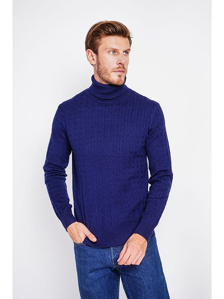 Sveter William de Faye Blau 3624337 Rollkragenpullover in Blau - 2