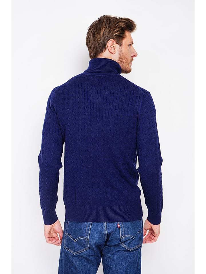 Sveter William de Faye Blau 3624337 Rollkragenpullover in Blau - 3