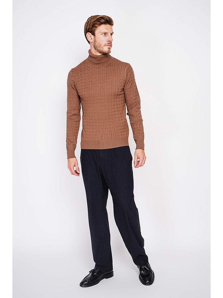 Sveter William de Faye Camel 2992413 Rollkragenpullover in Camel - 4