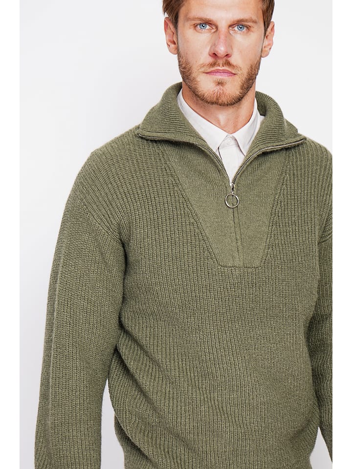 Sveter William de Faye Khaki 3526374 Pullover in Khaki - 4