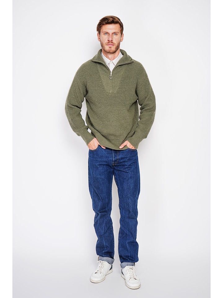 Sveter William de Faye Khaki 3526374 Pullover in Khaki - 5