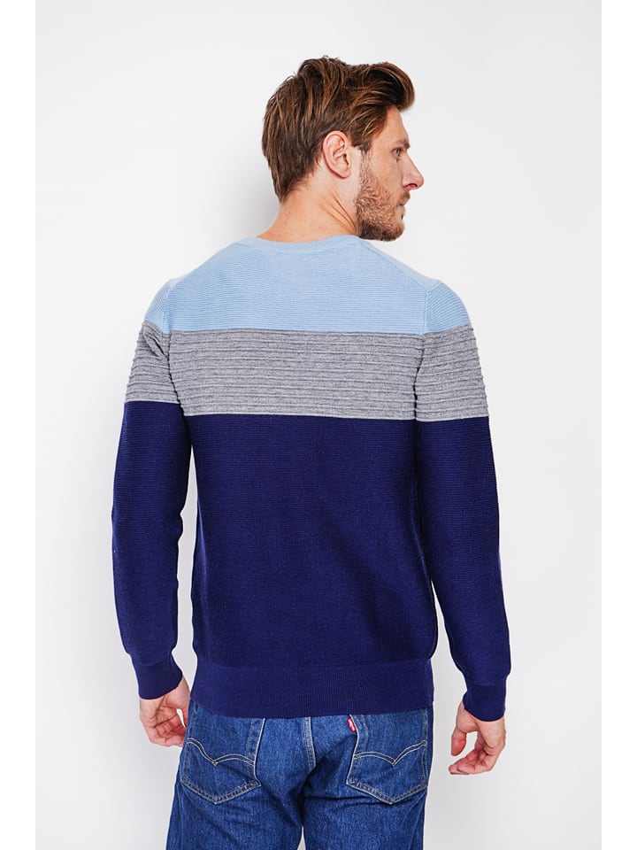 Sveter William de Faye Dunkelblau/ Grau/ Hellblau 4432615 Pullover in Dunkelblau/ Grau/ Hellblau - 3
