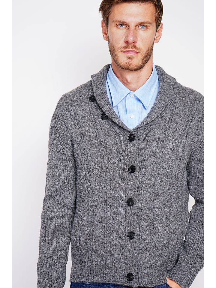 Sveter William de Faye Grau 353695 Cardigan in Grau - 4