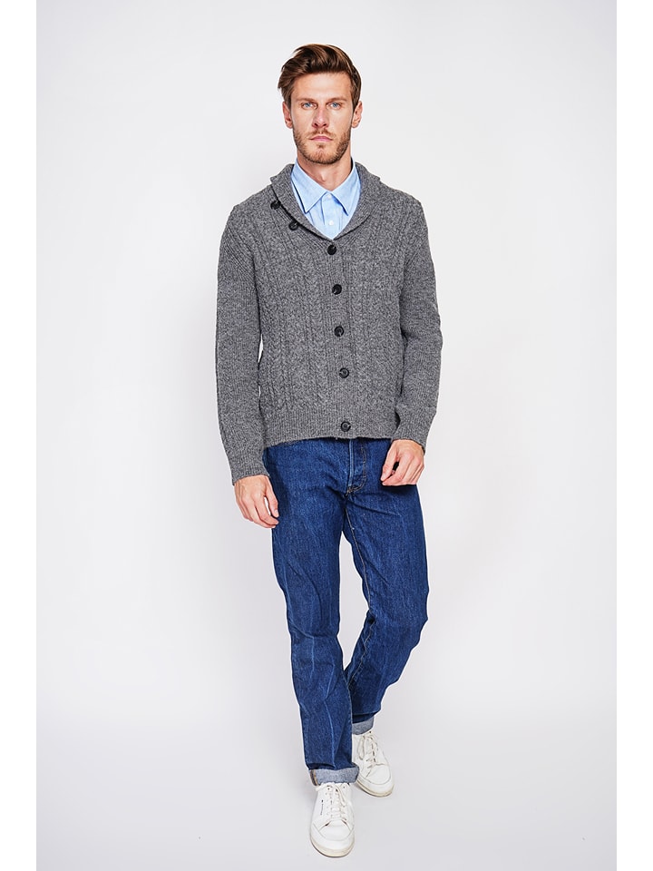 Sveter William de Faye Grau 353695 Cardigan in Grau - 5