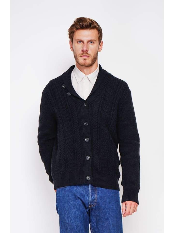 Sveter William de Faye Schwarz 658131 Cardigan in Schwarz - 2