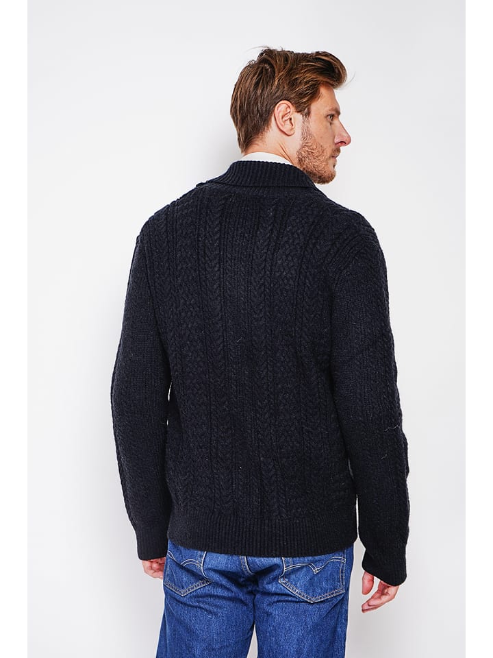 Sveter William de Faye Schwarz 658131 Cardigan in Schwarz - 3