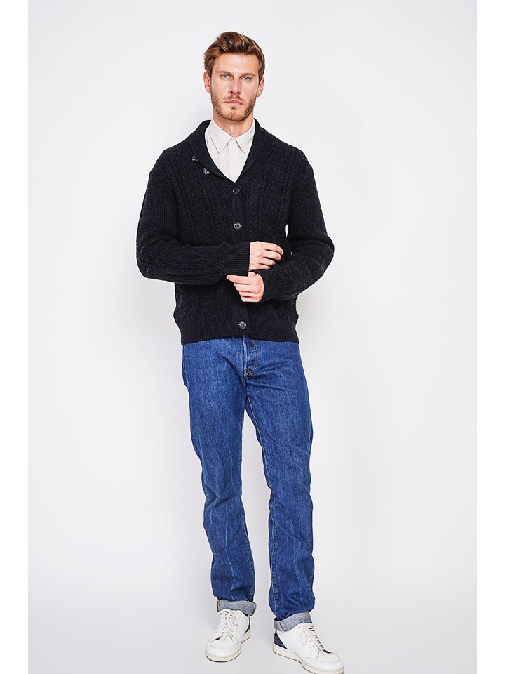 Sveter William de Faye Schwarz 658131 Cardigan in Schwarz - 5