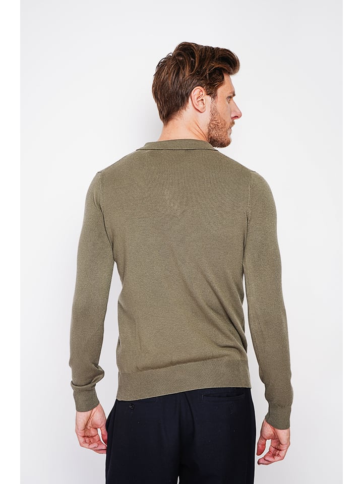 Sveter William de Faye Khaki 8807006 Pullover in Khaki - 2