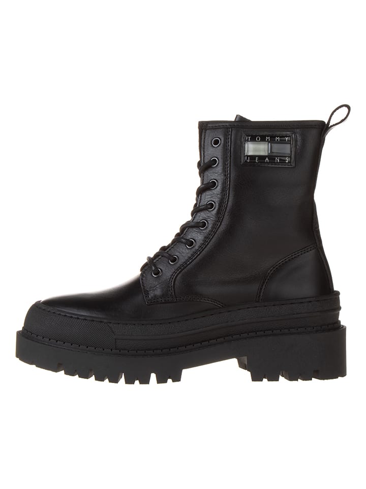 Topánky Tommy Hilfiger Shoes Schwarz 6307658 Leder-Boots in Schwarz - 1