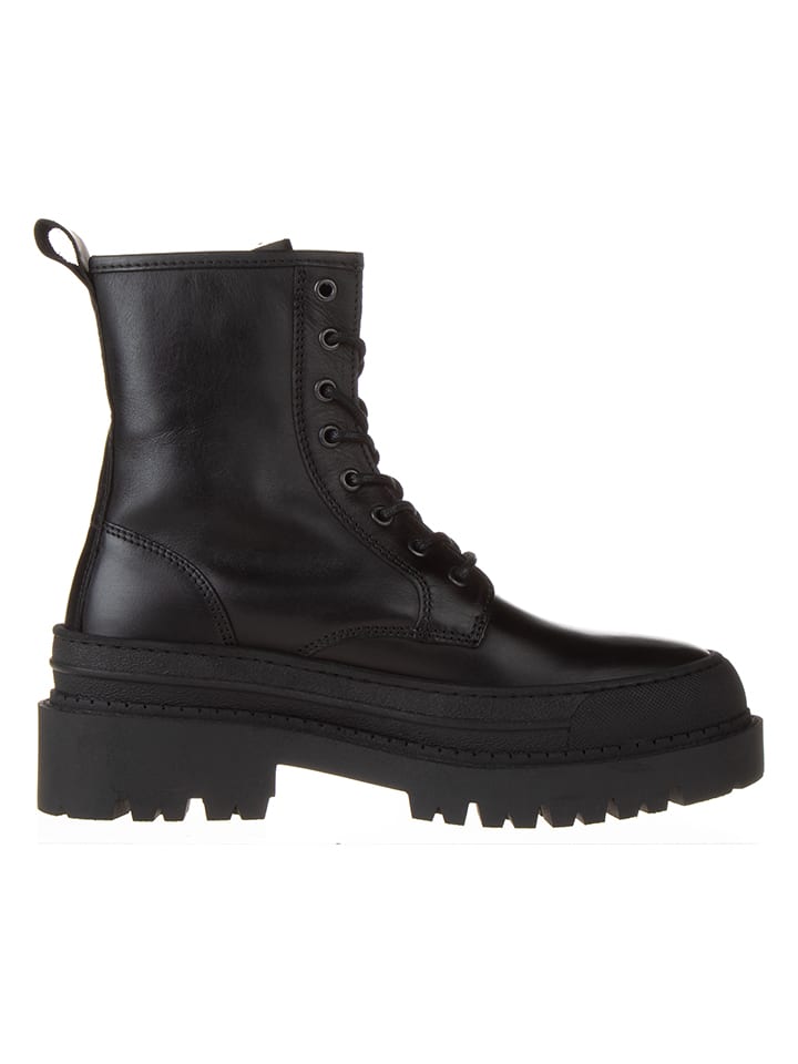 Topánky Tommy Hilfiger Shoes Schwarz 6307658 Leder-Boots in Schwarz - 2