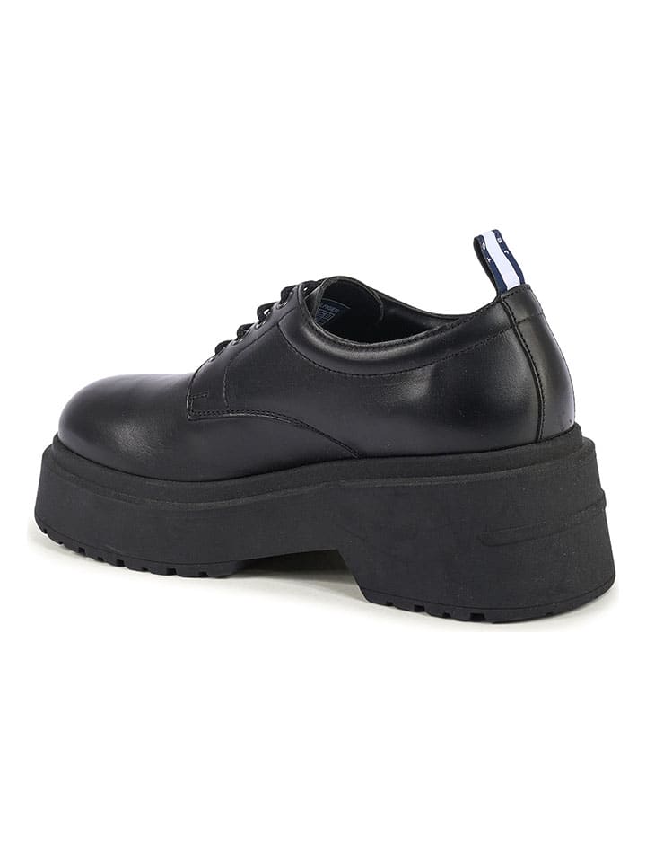 Topánky Tommy Hilfiger Shoes Schwarz 2413324 Leder-Schnürschuhe in Schwarz - 3