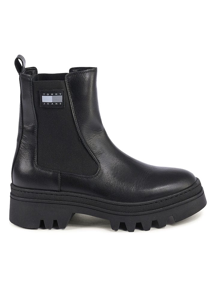 Topánky Tommy Hilfiger Shoes Schwarz 1239954 Leder-Chelsea-Boots in Schwarz - 1