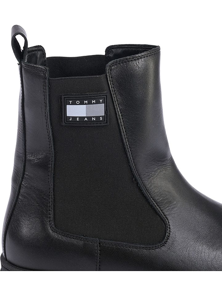 Topánky Tommy Hilfiger Shoes Schwarz 1239954 Leder-Chelsea-Boots in Schwarz - 4