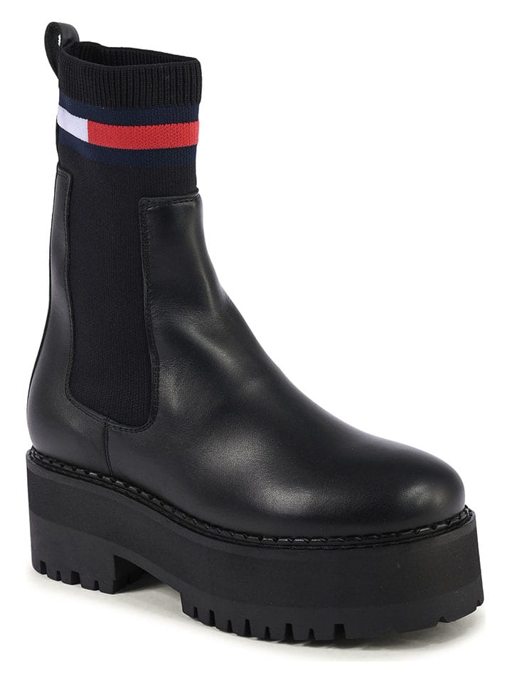 Topánky Tommy Hilfiger Shoes Schwarz 6248634 Leder-Chelsea-Boots in Schwarz - 2