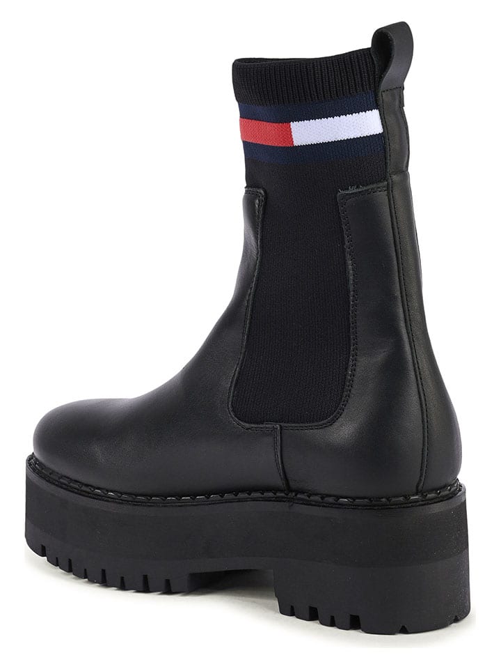 Topánky Tommy Hilfiger Shoes Schwarz 6248634 Leder-Chelsea-Boots in Schwarz - 3