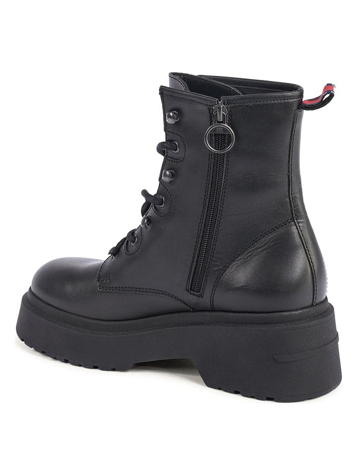 Topánky Tommy Hilfiger Shoes Schwarz 1088311 Leder-Boots in Schwarz - 3