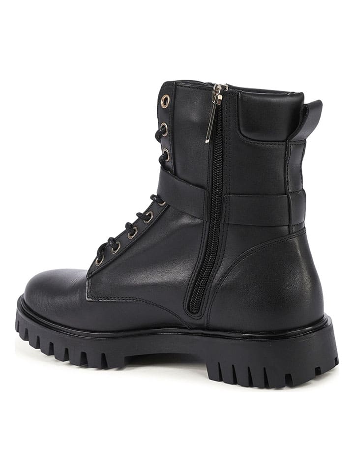 Topánky Tommy Hilfiger Shoes Schwarz 4510465 Leder-Boots in Schwarz - 3
