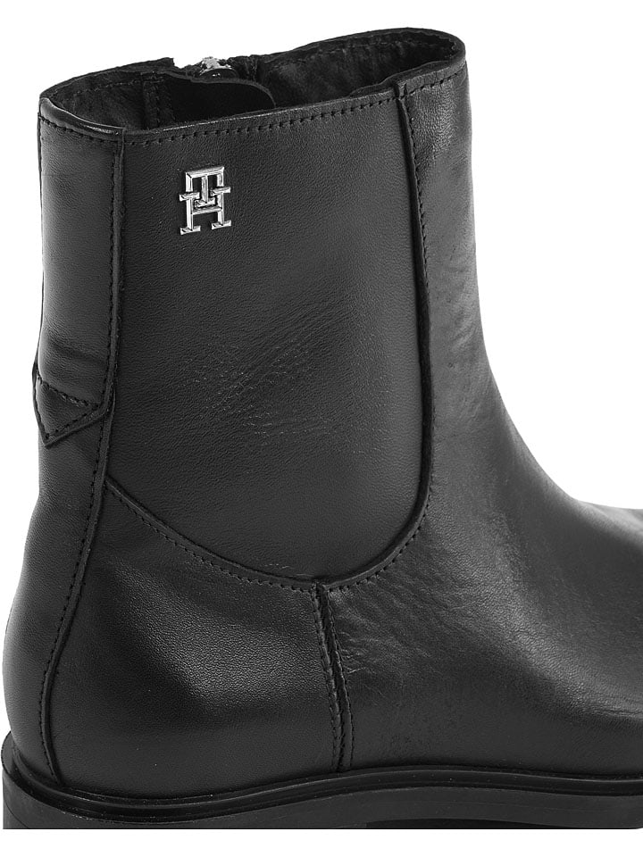 Topánky Tommy Hilfiger Shoes Schwarz 687709 Leder-Boots in Schwarz - 4