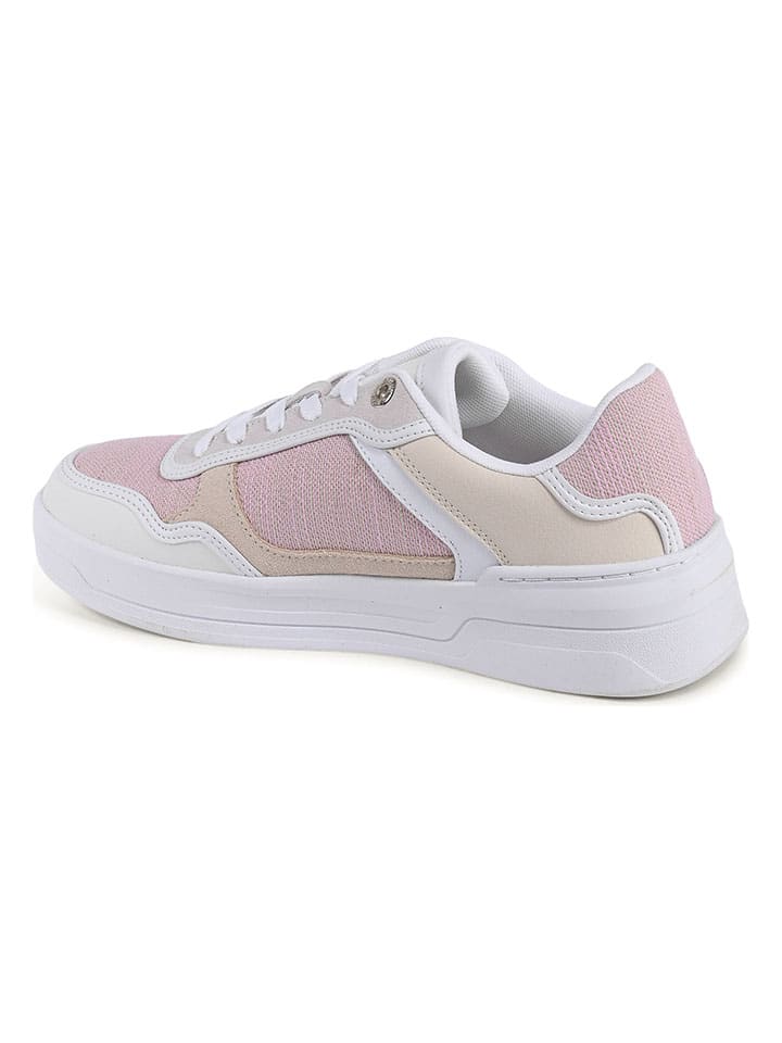 Tenisky Tommy Hilfiger Shoes Rosa/ Beige 8272736 Leder-Sneakers in Rosa/ Beige - 3