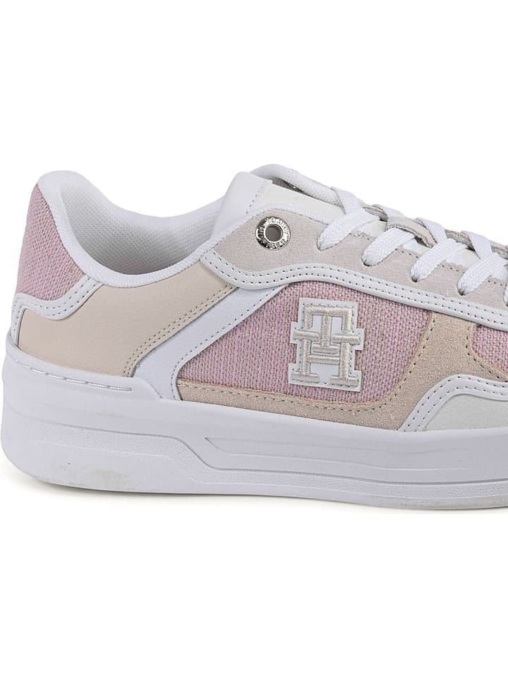 Tenisky Tommy Hilfiger Shoes Rosa/ Beige 8272736 Leder-Sneakers in Rosa/ Beige - 4