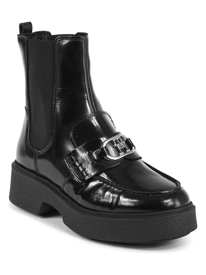 Topánky Tommy Hilfiger Shoes Schwarz 602876 Leder-Chelsea-Boots in Schwarz - 2