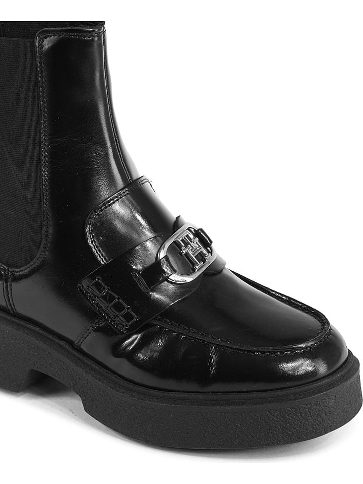 Topánky Tommy Hilfiger Shoes Schwarz 602876 Leder-Chelsea-Boots in Schwarz - 4