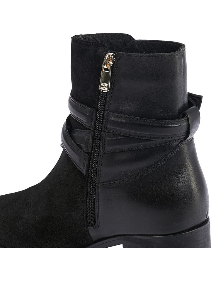 Topánky Tommy Hilfiger Shoes Schwarz 1449940 Leder-Boots in Schwarz - 4