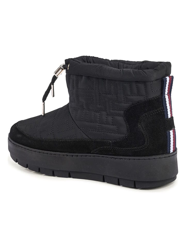 Topánky Tommy Hilfiger Shoes Schwarz 2191436 Leder-Winterboots in Schwarz - 3