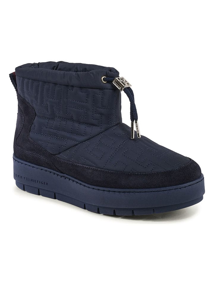 Topánky Tommy Hilfiger Shoes Dunkelblau 6328228 Leder-Winterboots in Dunkelblau - 2